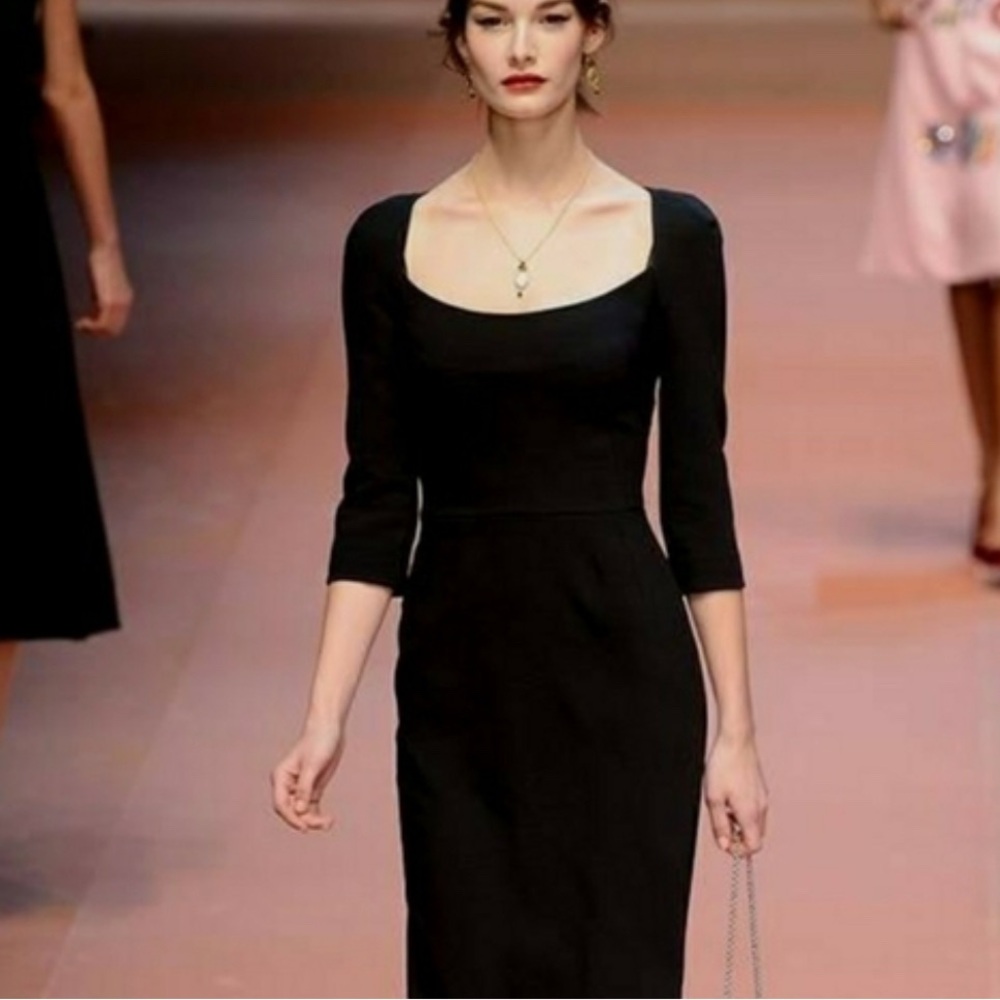 DOLCE & GABBANA D&G Classic Little Black Dress 48 12
